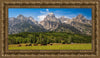 Panorama of Grand Teton Mountain Range, Wyoming