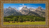 Panorama of Grand Teton Mountain Range, Wyoming