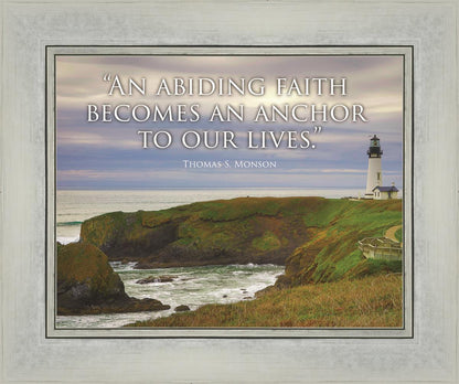 Abiding Faith Motivational Poster