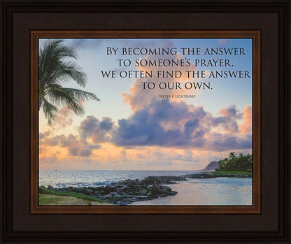Becoming the Answer Motivational Poster