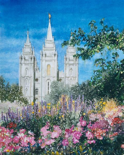 Salt Lake Temple in Summer