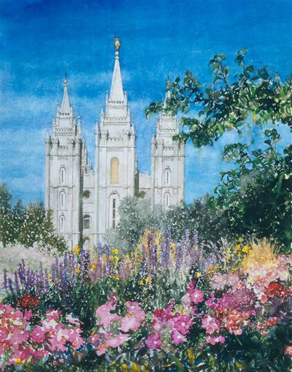 Salt Lake Temple in Summer