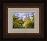 Salt Lake City Temple Autumn Leaves