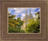 Salt Lake City Temple Autumn Leaves