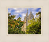 Salt Lake City Temple Autumn Leaves