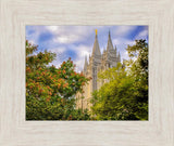 Salt Lake City Temple Autumn Leaves