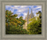 Salt Lake City Temple Autumn Leaves