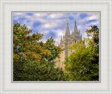 Salt Lake City Temple Autumn Leaves