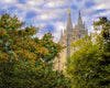 Salt Lake City Temple Autumn Leaves