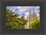 Salt Lake City Temple Autumn Leaves