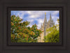 Salt Lake City Temple Autumn Leaves