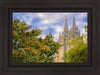 Salt Lake City Temple Autumn Leaves