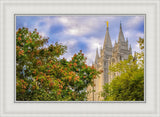 Salt Lake City Temple Autumn Leaves