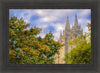 Salt Lake City Temple Autumn Leaves