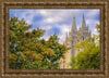 Salt Lake City Temple Autumn Leaves