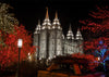 Salt Lake City Temple Lights Aglow