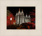 Salt Lake City Temple Lights Aglow