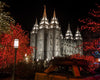 Salt Lake City Temple Lights Aglow