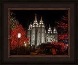 Salt Lake City Temple Lights Aglow