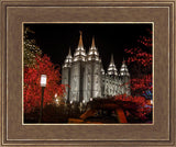 Salt Lake City Temple Lights Aglow