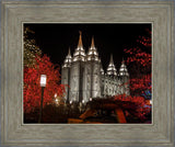 Salt Lake City Temple Lights Aglow