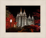 Salt Lake City Temple Lights Aglow