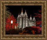 Salt Lake City Temple Lights Aglow