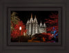 Salt Lake City Temple Lights Aglow