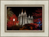 Salt Lake City Temple Lights Aglow