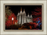 Salt Lake City Temple Lights Aglow