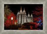 Salt Lake City Temple Lights Aglow