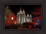 Salt Lake City Temple Lights Aglow