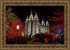 Salt Lake City Temple Lights Aglow