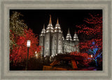 Salt Lake City Temple Lights Aglow