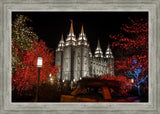 Salt Lake City Temple Lights Aglow