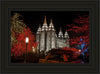 Salt Lake City Temple Lights Aglow