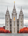 Salt Lake City Temple Autumn's Glory