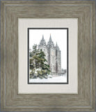 Salt Lake City Temple Evergreen Christmas