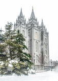 Salt Lake City Temple Evergreen Christmas