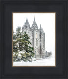 Salt Lake City Temple Evergreen Christmas