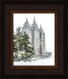 Salt Lake City Temple Evergreen Christmas