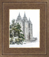 Salt Lake City Temple Evergreen Christmas