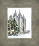 Salt Lake City Temple Evergreen Christmas