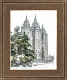 Salt Lake City Temple Evergreen Christmas