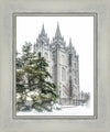 Salt Lake City Temple Evergreen Christmas