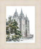 Salt Lake City Temple Evergreen Christmas