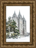 Salt Lake City Temple Evergreen Christmas