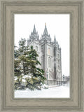 Salt Lake City Temple Evergreen Christmas