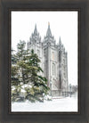 Salt Lake City Temple Evergreen Christmas