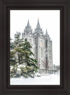 Salt Lake City Temple Evergreen Christmas